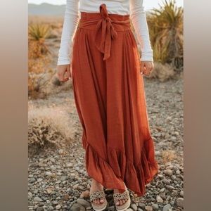 Pink Desert Rust Terracotta Skirt